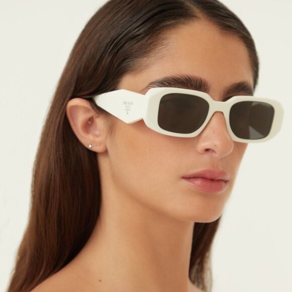 NEW Prada Symbole sunglasses, White Prada Eyewear main image 5